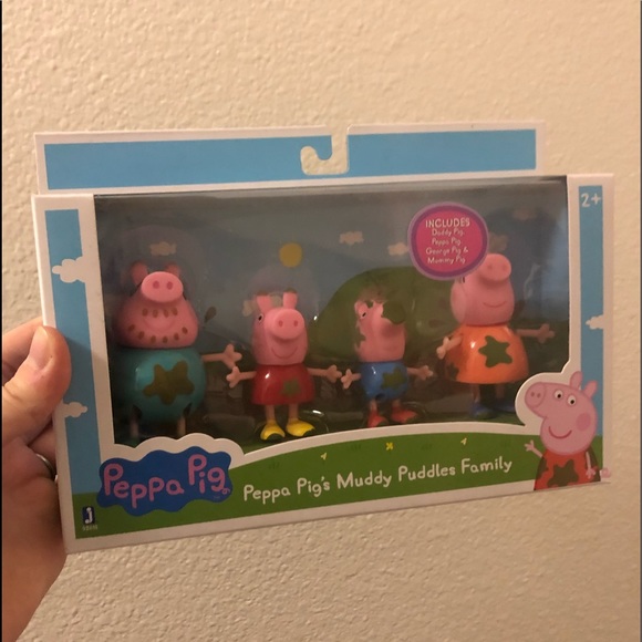 NWT Peppa Pig Muddy Puddle Family Figures - Picture 2 of 5